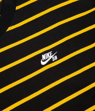 Nike SB YD Striped T-Shirt - Black / University Gold