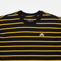 Nike SB YD Striped T-Shirt - Black / University Gold thumbnail