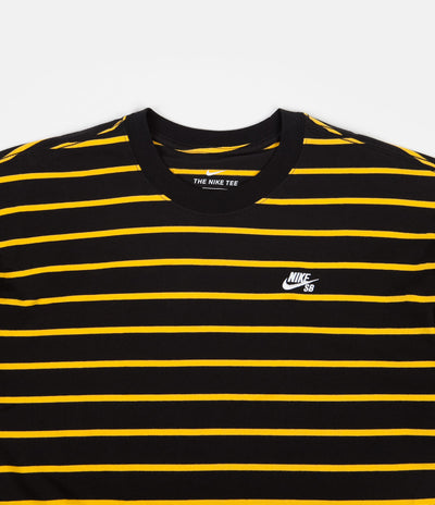 Nike SB YD Striped T-Shirt - Black / University Gold