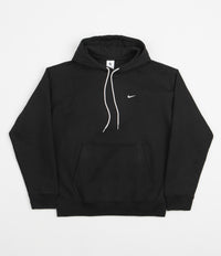 Nike Solo Swoosh Fleece Hoodie - Black / White