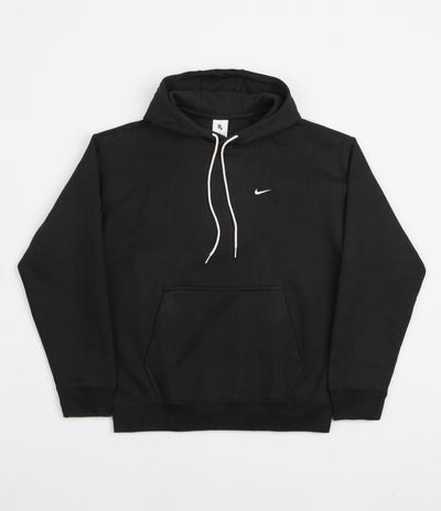 Nike Solo Swoosh Fleece Hoodie - Black / White