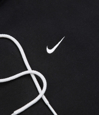 Nike Solo Swoosh Fleece Hoodie - Black / White