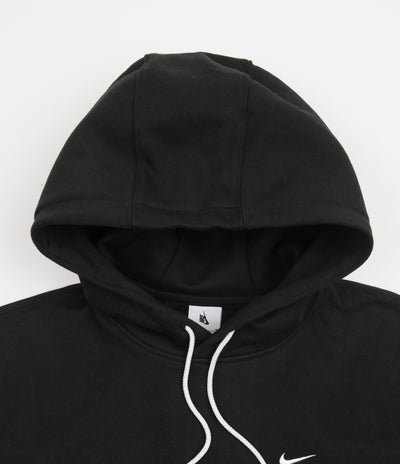 Nike Solo Swoosh Fleece Hoodie - Black / White