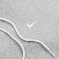 Nike Solo Swoosh Fleece Hoodie - Dark Grey Heather / White thumbnail