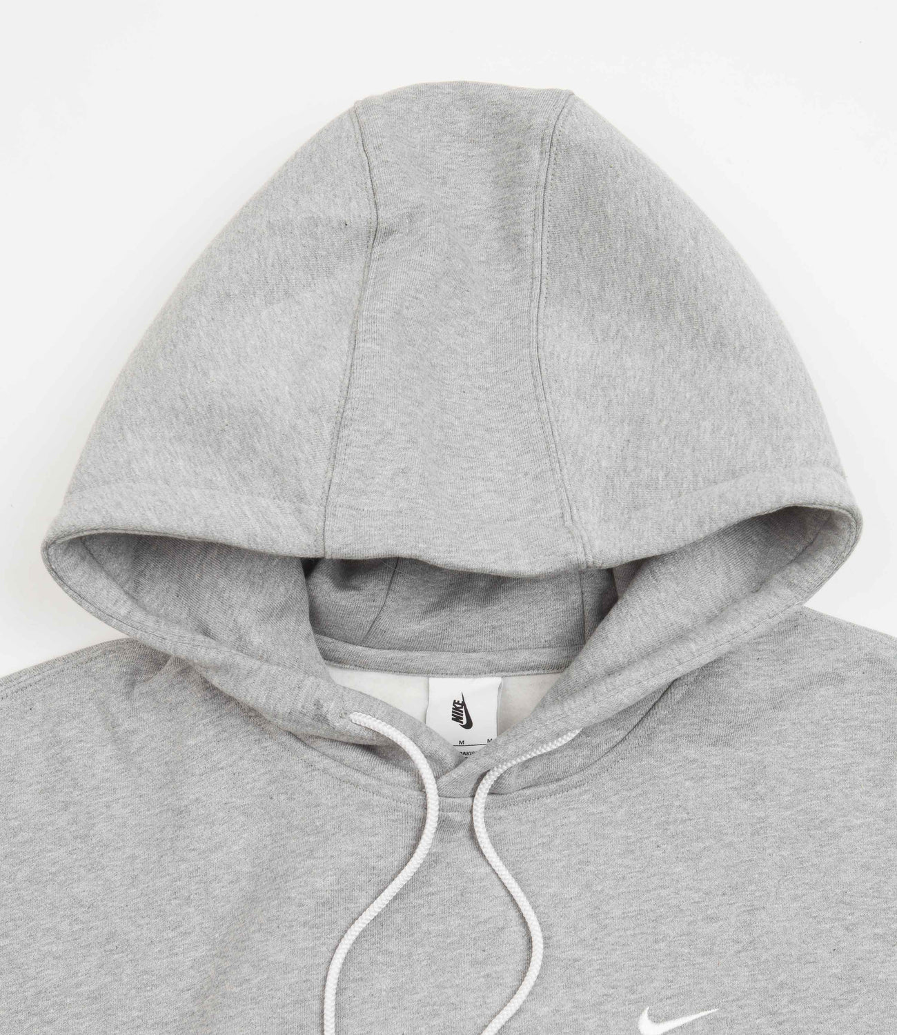 Vochtig huwelijk Flash Nike Solo Swoosh Fleece Hoodie - Dark Grey Heather / White | Flatspot