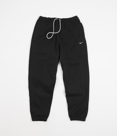 Nike Solo Swoosh Fleece Sweatpants - Black / White