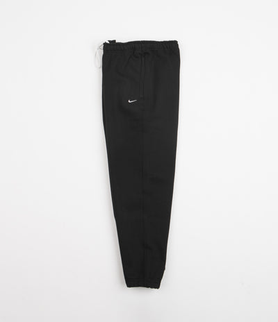 Nike Solo Swoosh Fleece Sweatpants - Black / White