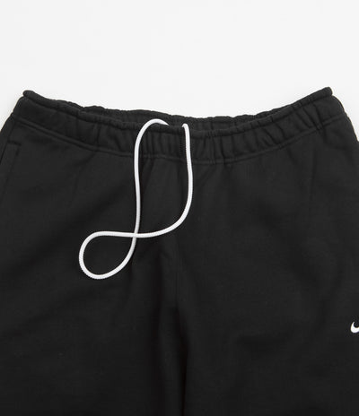 Nike Solo Swoosh Fleece Sweatpants - Black / White