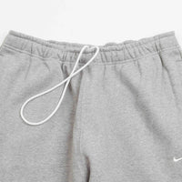 Nike Solo Swoosh Fleece Sweatpants - Dark Grey Heather / White thumbnail