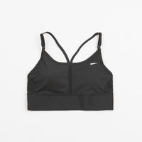 Nike Womens Dri-FIT Light Support Long Line Sports Bra - Black / White thumbnail