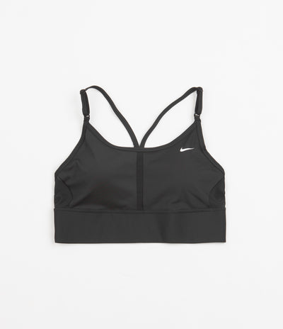 Nike Womens Dri-FIT Light Support Long Line Sports Bra - Black / White