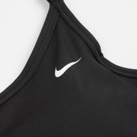Nike Womens Dri-FIT Light Support Long Line Sports Bra - Black / White thumbnail