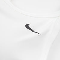 Nike Womens Dri-FIT Light Support Long Line Sports Bra - White / Black thumbnail