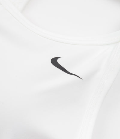 Nike Womens Dri-FIT Light Support Long Line Sports Bra - White / Black