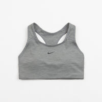 Nike Womens Dri-FIT Medium Support 1 Piece Pad Sports Bra - Smoke Grey / Heather / Black thumbnail