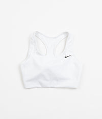 Nike Womens Dri-FIT Medium Support Unpadded Sports Bra - White / Black
