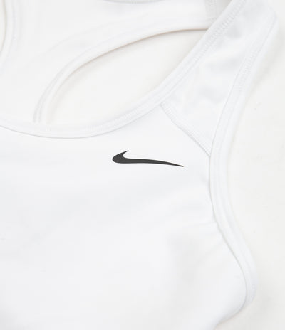 Nike Womens Dri-FIT Medium Support Unpadded Sports Bra - White / Black