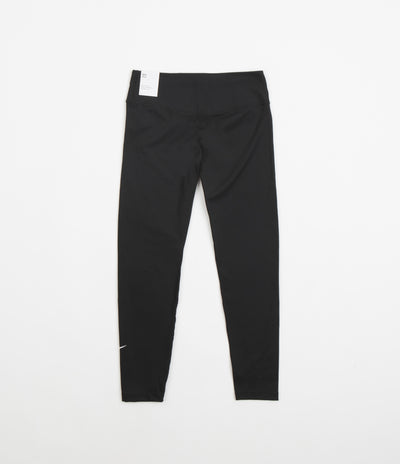 Nike Womens Dri-FIT Mid Rise Tights - Black / White