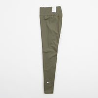 Nike Womens Dri-FIT Mid Rise Tights - Medium Olive / White thumbnail