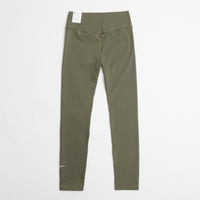Nike Womens Dri-FIT Mid Rise Tights - Medium Olive / White thumbnail