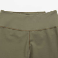 Nike Womens Dri-FIT Mid Rise Tights - Medium Olive / White thumbnail