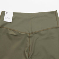 Nike Womens Dri-FIT Mid Rise Tights - Medium Olive / White thumbnail