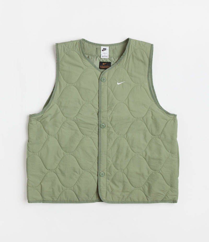 Nike Woven Insulated Military Vest Oil Green White Flatspot nike-woven-insulated-military-vest-oil-green-white-flatspot