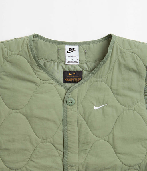 Nike Woven Insulated Military Vest - Oil Green / White | Flatspot
