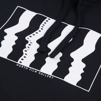 North Film Gallery Logo Hoodie - Navy / White thumbnail