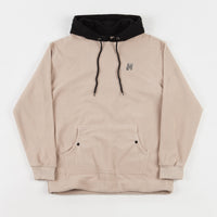 North N Logo 2 Tone Fleece Hoodie - Beige / Black thumbnail