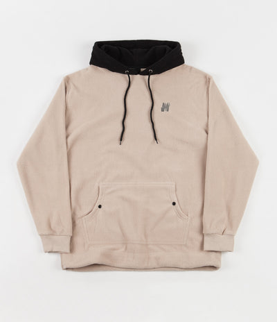 North N Logo 2 Tone Fleece Hoodie - Beige / Black