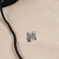 North N Logo 2 Tone Fleece Hoodie - Beige / Black thumbnail