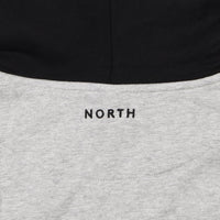 North N Logo 2 Tone Hoodie - Grey / Black thumbnail