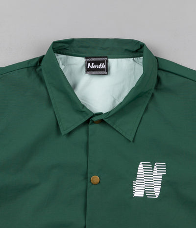 North N Logo Coach Jacket - Green