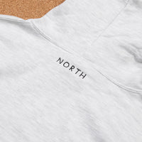 North N Logo Embroidered Hoodie - Ash / Black thumbnail