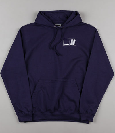 North N Logo Hooded Sweatshirt - Navy / White