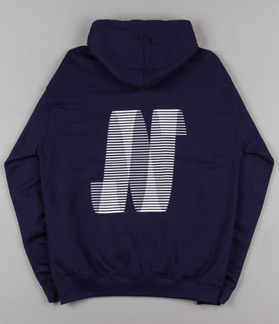 North N Logo Hooded Sweatshirt - Navy / White