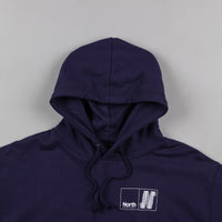 North N Logo Hooded Sweatshirt - Navy / White thumbnail