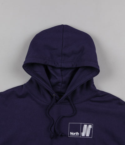 North N Logo Hooded Sweatshirt - Navy / White