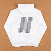 North N Logo Hooded Sweatshirt - White / Black thumbnail