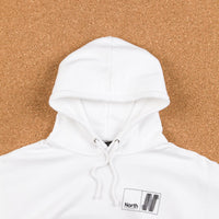 North N Logo Hooded Sweatshirt - White / Black thumbnail