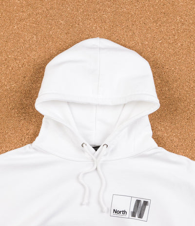 North N Logo Hooded Sweatshirt - White / Black