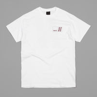 North N Logo T-Shirt - White / Burgundy thumbnail