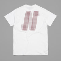 North N Logo T-Shirt - White / Burgundy thumbnail