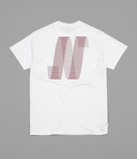 North N Logo T-Shirt - White / Burgundy