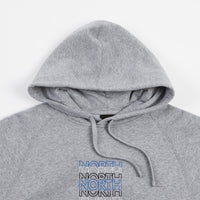 North Split Font Logo Hoodie - Grey thumbnail