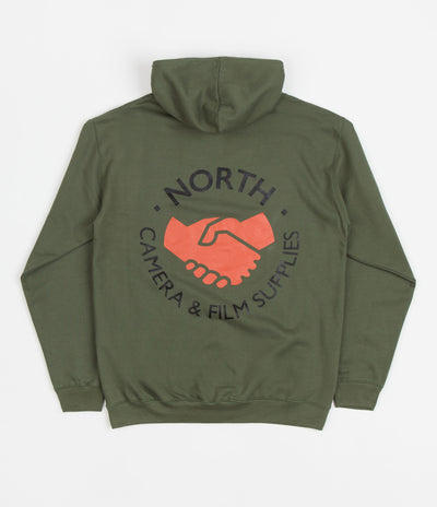 North Supplies Hoodie - Green / Black / Orange