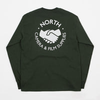 North Supplies Logo Long Sleeve T-Shirt - Forest / White Halftone thumbnail