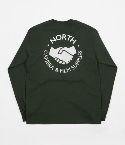 North Supplies Logo Long Sleeve T-Shirt - Forest / White Halftone