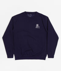 North Zodiac Crew Embroidered Crewneck Sweatshirt - Navy / White